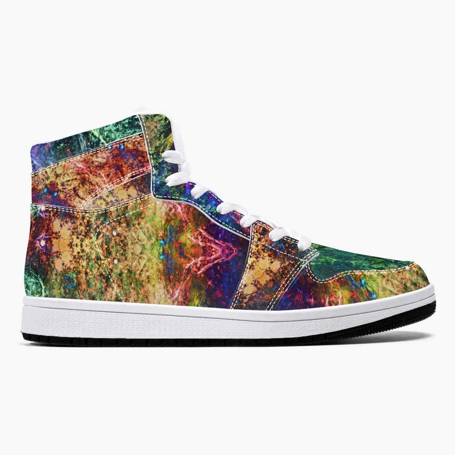 Starflow Psychedelic Split-Style High-Top Sneakers