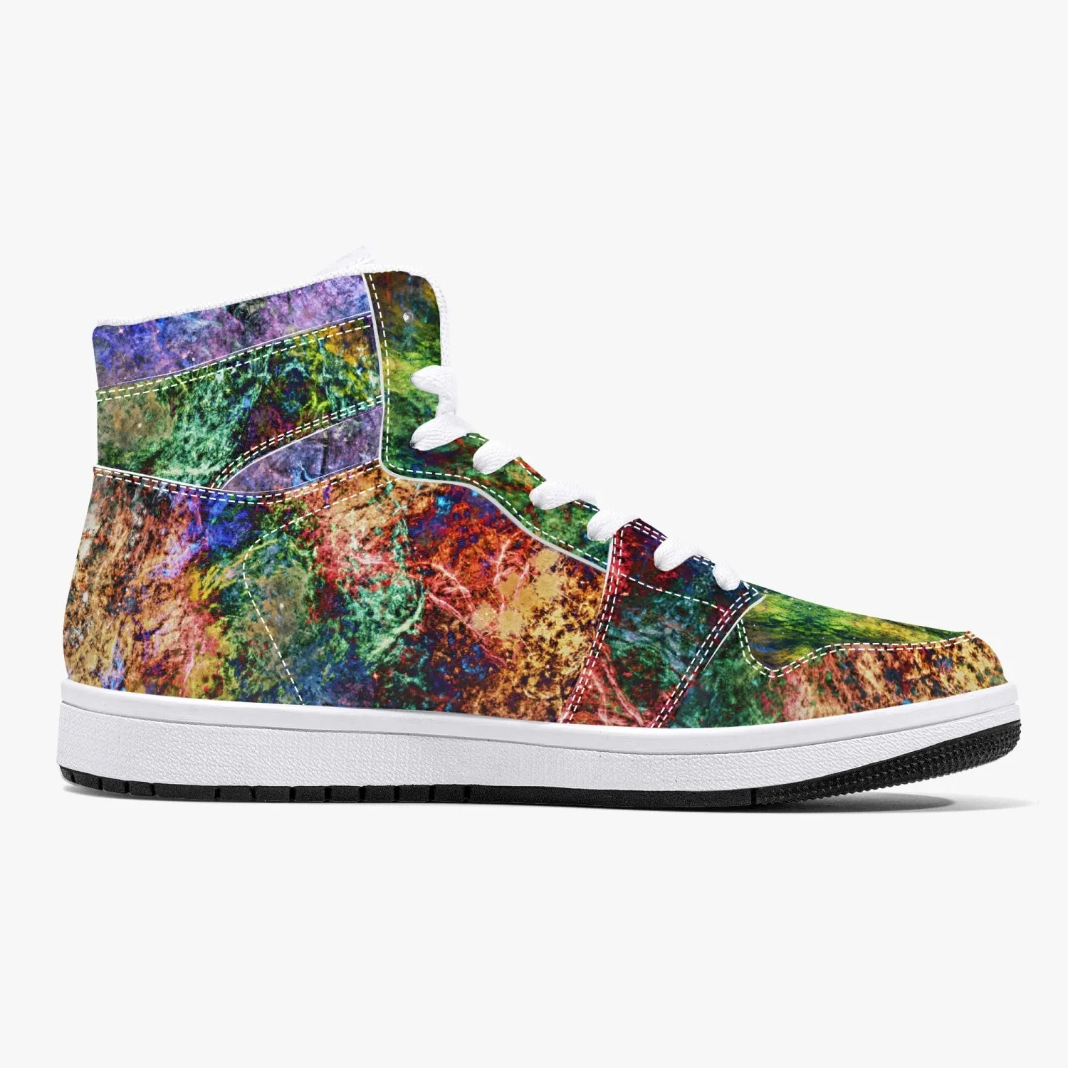 Starflow Psychedelic Split-Style High-Top Sneakers