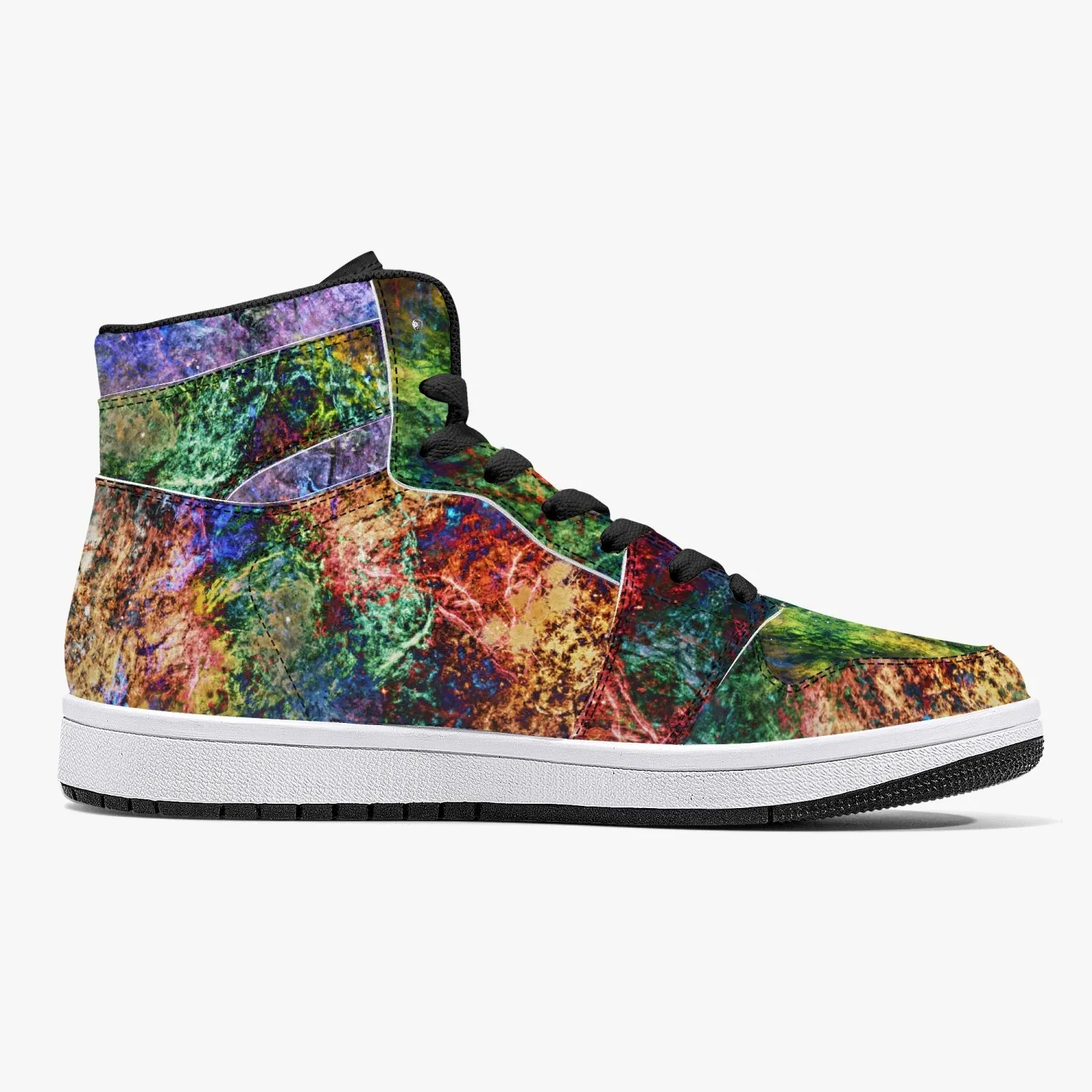 Starflow Psychedelic Split-Style High-Top Sneakers
