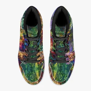 Starflow Psychedelic Split-Style High-Top Sneakers
