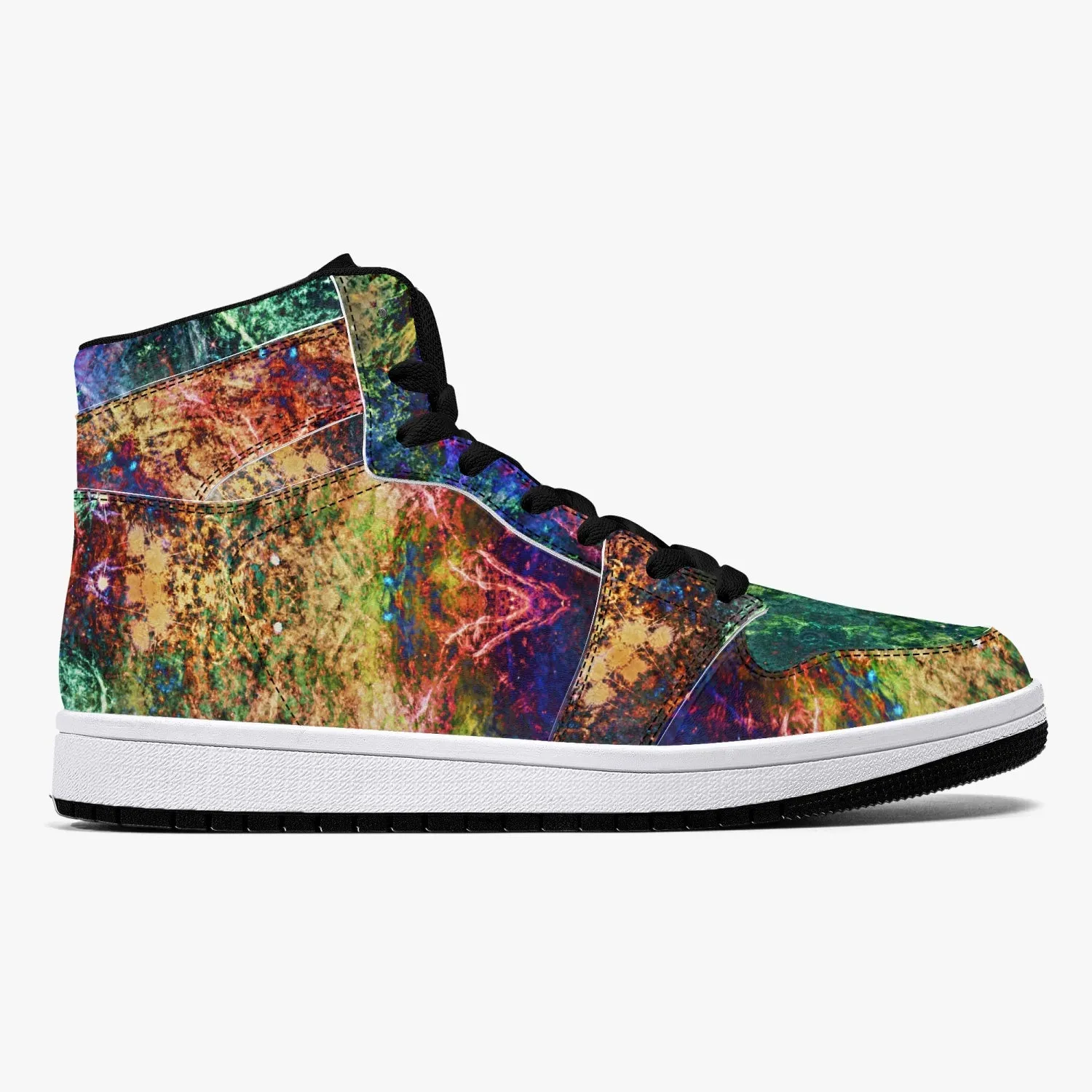 Starflow Psychedelic Split-Style High-Top Sneakers