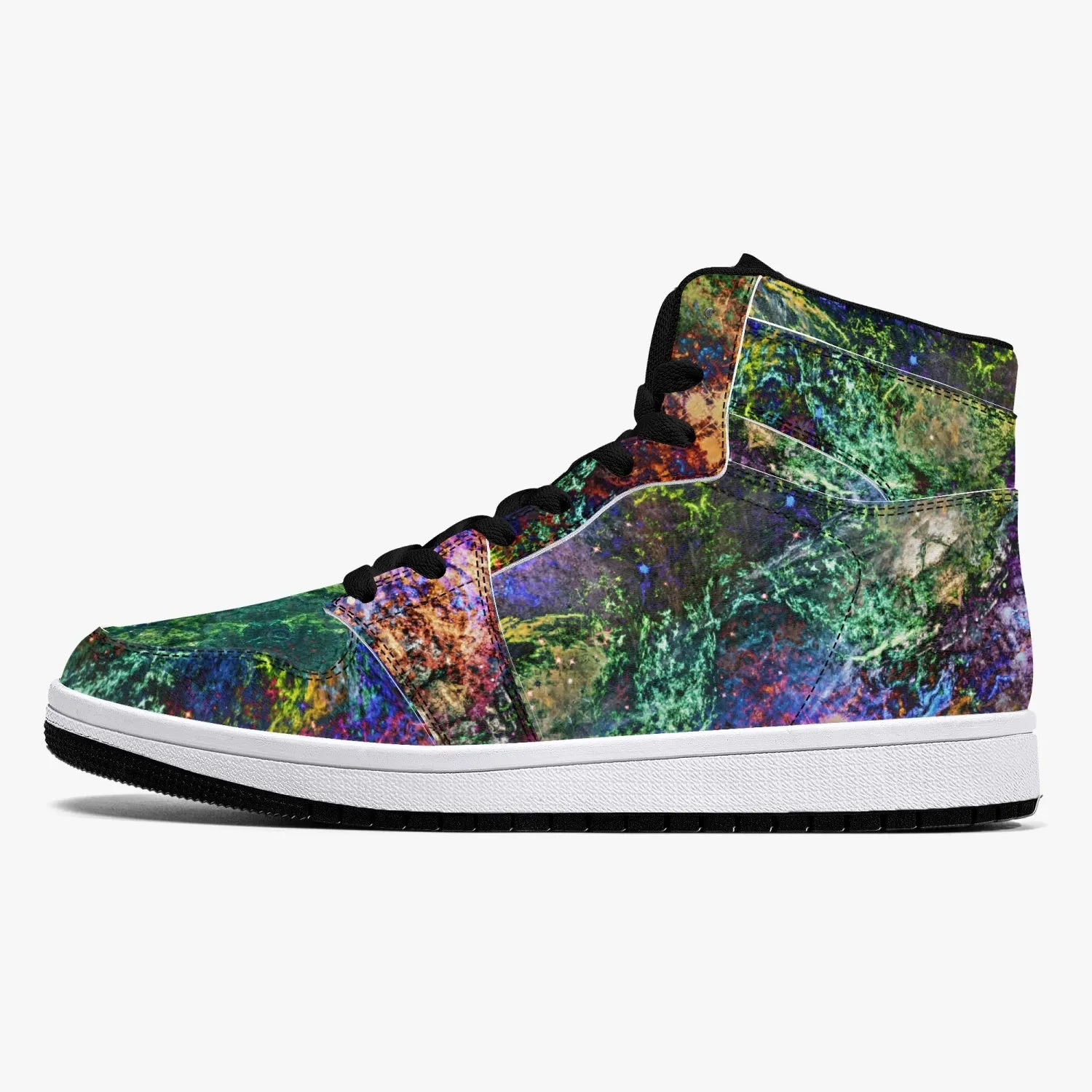 Starflow Psychedelic Split-Style High-Top Sneakers