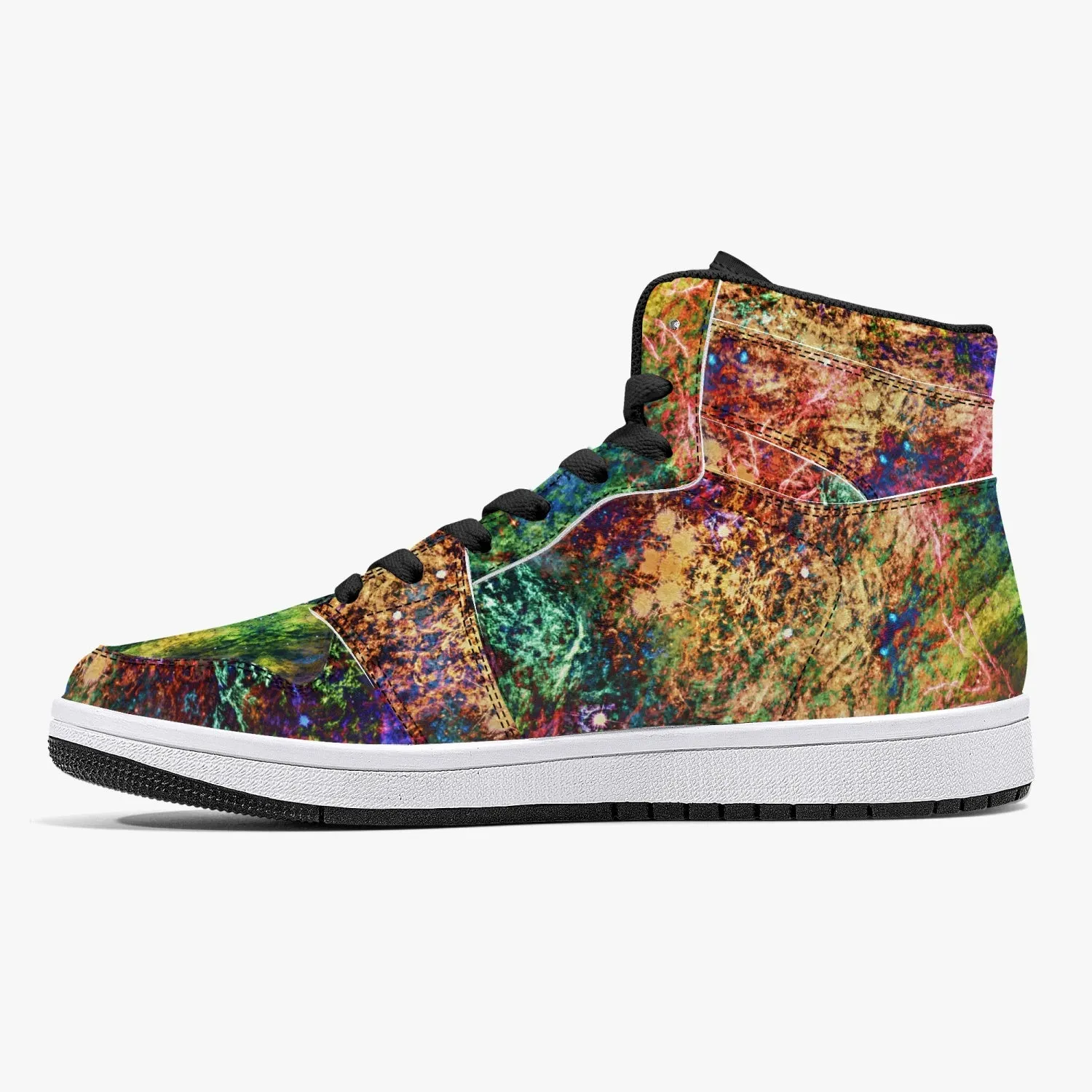 Starflow Psychedelic Split-Style High-Top Sneakers