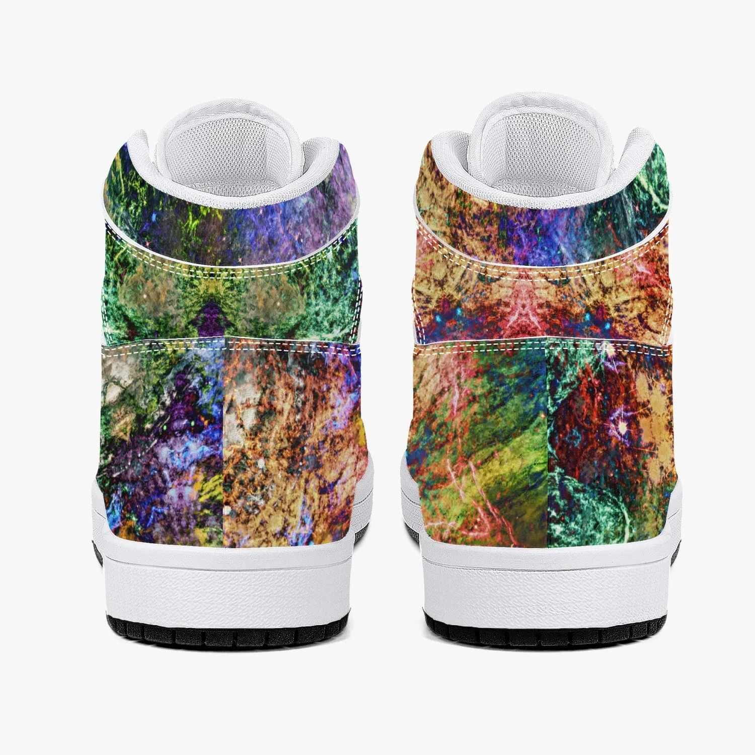 Starflow Psychedelic Split-Style High-Top Sneakers