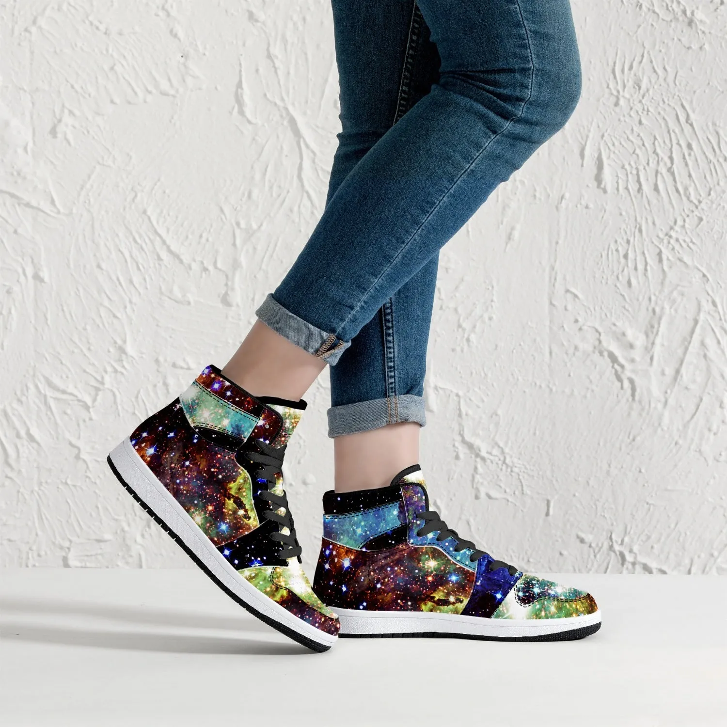 Valhalla Psychedelic Split-Style High-Top Sneakers