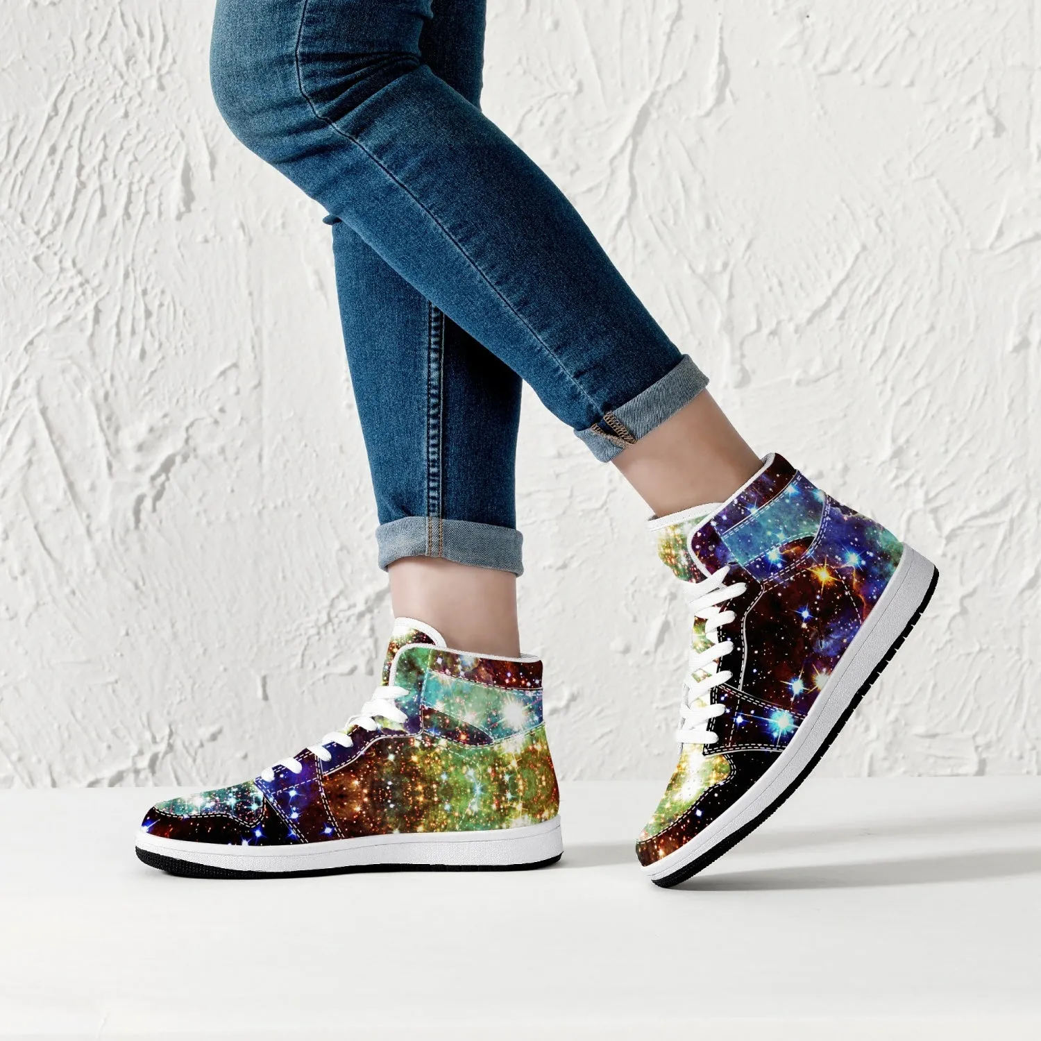 Valhalla Psychedelic Split-Style High-Top Sneakers