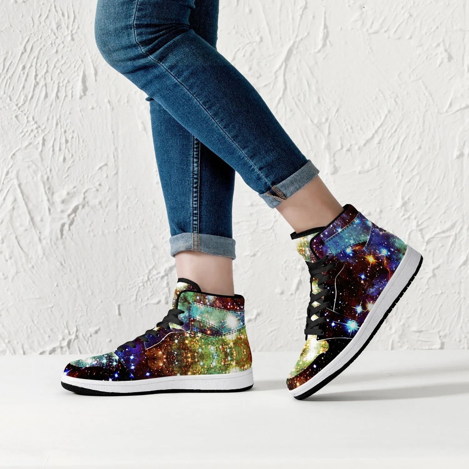 Valhalla Psychedelic Split-Style High-Top Sneakers
