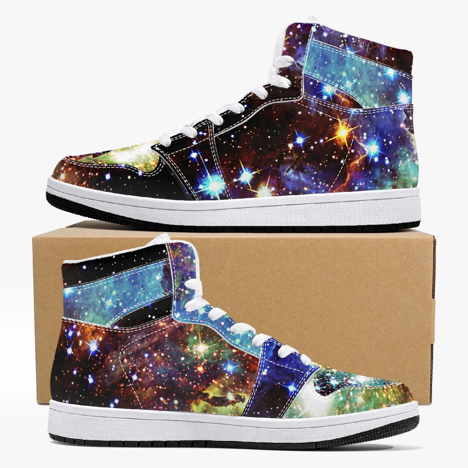 Valhalla Psychedelic Split-Style High-Top Sneakers
