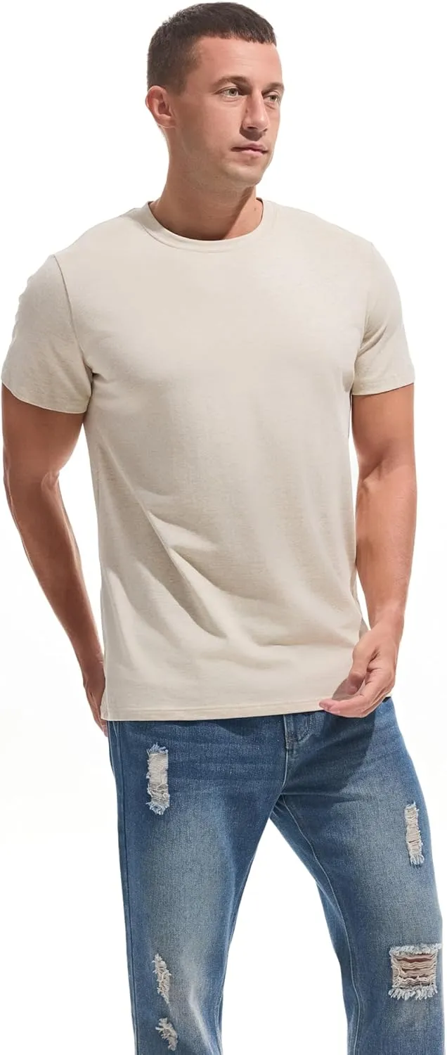 VEIISAR Crew Neck Tees Premium Men's T-Shirts - Soft and Fit Mens T-Shirt - Casual Stylish Tee for Men S - 4XL