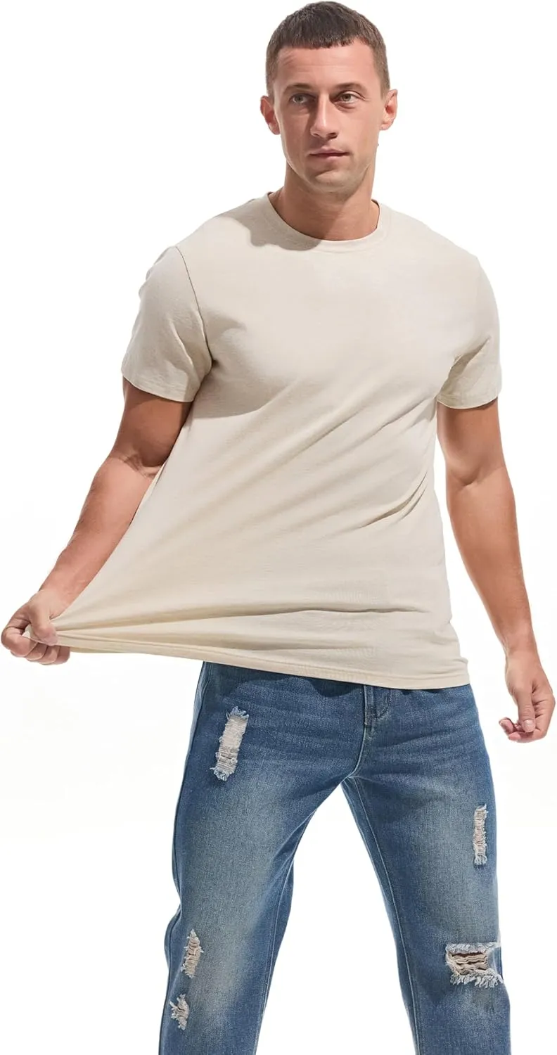 VEIISAR Crew Neck Tees Premium Men's T-Shirts - Soft and Fit Mens T-Shirt - Casual Stylish Tee for Men S - 4XL