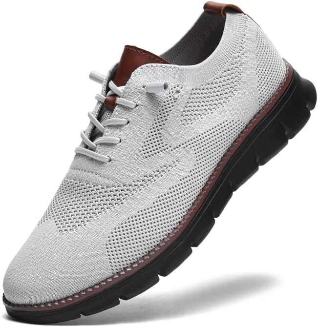 Wearbreeze Men??s Business Casual Oxford Sneakers ?C Lightweight Lace-Up Dress Shoes for Work, Travel,Party & Daily Commute
