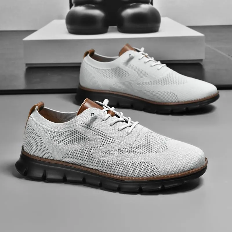 Wearbreeze Men??s Business Casual Oxford Sneakers ?C Lightweight Lace-Up Dress Shoes for Work, Travel,Party & Daily Commute