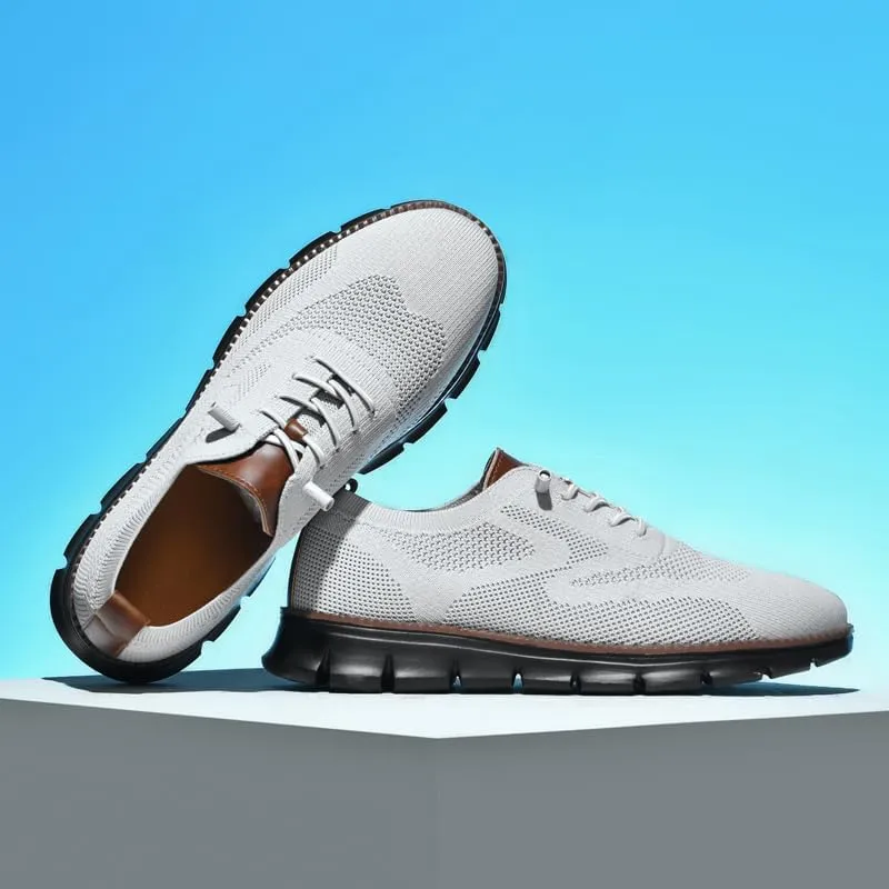 Wearbreeze Men??s Business Casual Oxford Sneakers ?C Lightweight Lace-Up Dress Shoes for Work, Travel,Party & Daily Commute