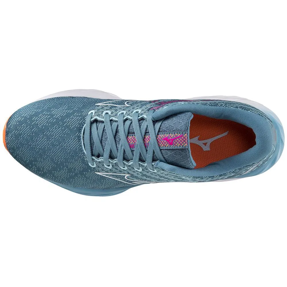 Women's Mizuno Wave Inspire 19 D Provincial Blue-White