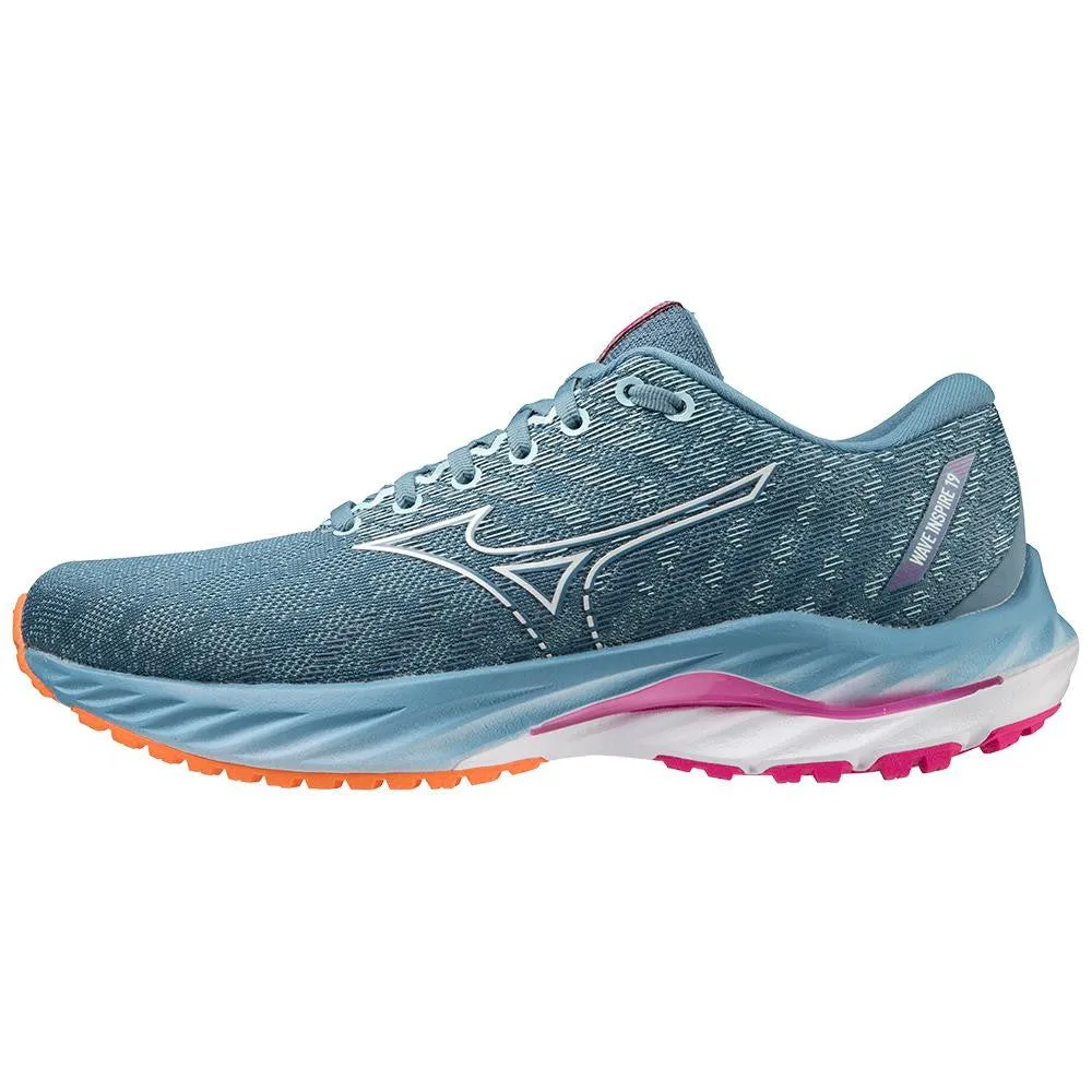Women's Mizuno Wave Inspire 19 D Provincial Blue-White